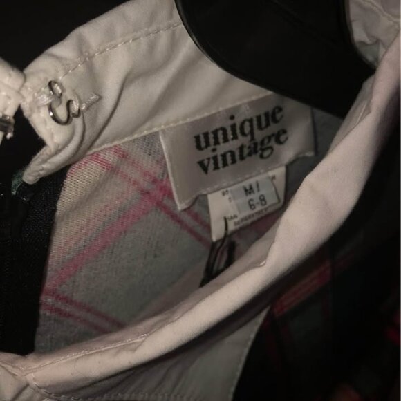 UNIQUE VINTAGE TARTAN DRESS - Picture 4 of 5